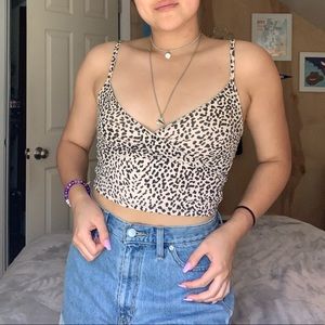 Leopard print tank top